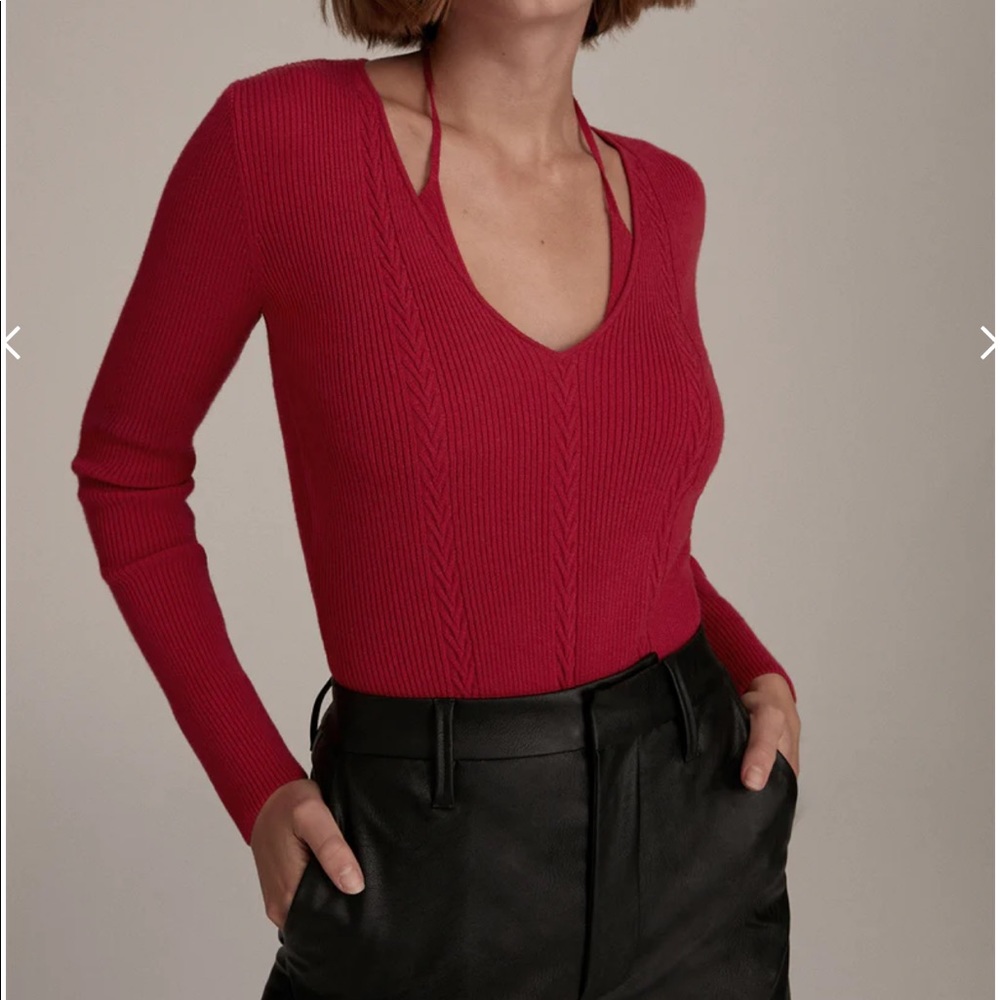 Favorite Daughter Take Me Somewhere Red Sweater